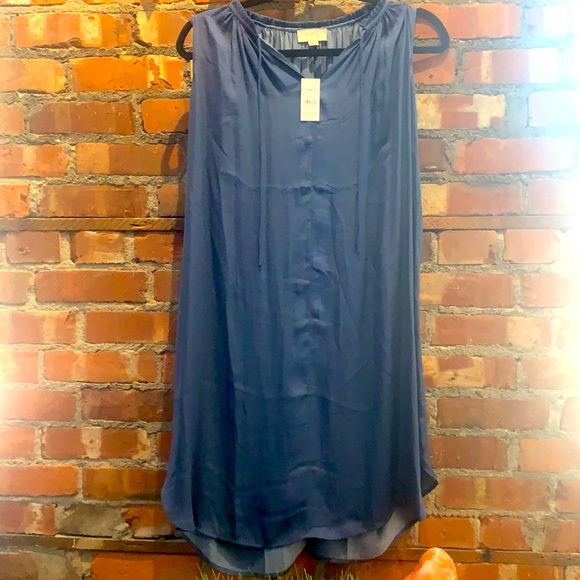 NWT Loft flowy blue dress - XXS - Picture 1 of 3